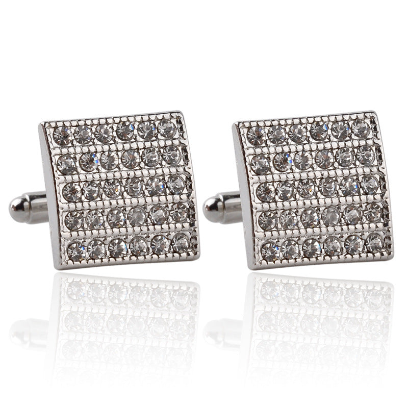 Stylish Square Cufflinks  Square Cufflinks for Men  Sophisticated Cufflinks  Refined Square Cufflinks  Men's Diamond Cufflinks  Luxury Formal Accessories  Luxury Diamond Jewelry  High-End Square Cufflinks  Glamorous Cufflinks  Formal Diamond Accessories  Elegant Square Jewelry  Elegant Diamond Cufflinks  Diamond-Encrusted Cufflinks  Diamond Square Cufflinks  Classic Diamond Cufflinks