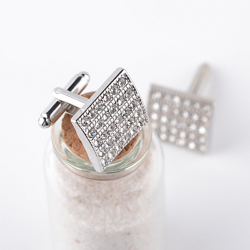 Stylish Square Cufflinks  Square Cufflinks for Men  Sophisticated Cufflinks  Refined Square Cufflinks  Men's Diamond Cufflinks  Luxury Formal Accessories  Luxury Diamond Jewelry  High-End Square Cufflinks  Glamorous Cufflinks  Formal Diamond Accessories  Elegant Square Jewelry  Elegant Diamond Cufflinks  Diamond-Encrusted Cufflinks  Diamond Square Cufflinks  Classic Diamond Cufflinks