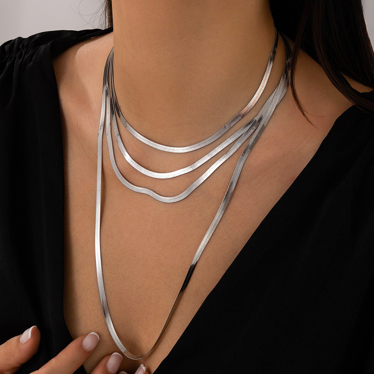 Unique Multilayer Necklace
Trendy Tassel Necklace
Tassel Pendant Necklace
Stylish Snake Bone Design
Statement Tassel Necklace
Sophisticated Snake Bone Tassel
Snake Bone Necklace
Multilayer Tassel Necklace
Modern Multilayer Pendant
Layered Bone Necklace
Fashionable Snake Bone Tassel
Elegant Bone Tassel Necklace
Dramatic Tassel Jewelry
Chic Multilayer Jewelry
Boho Multilayer Necklace